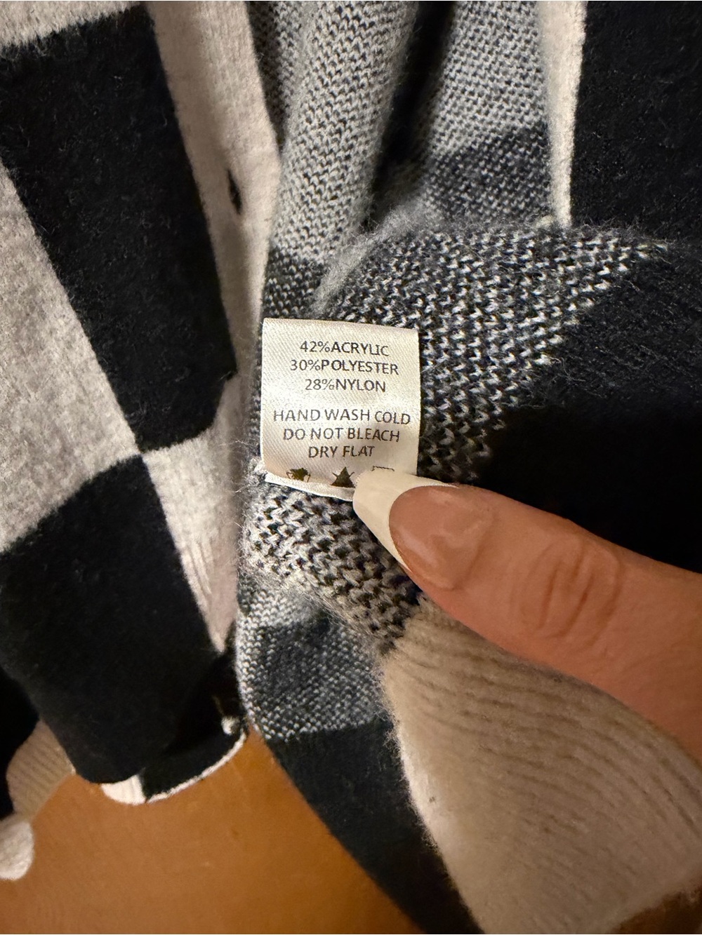 Dressed in Lala Black & White Cardigan - Picture 3 of 6